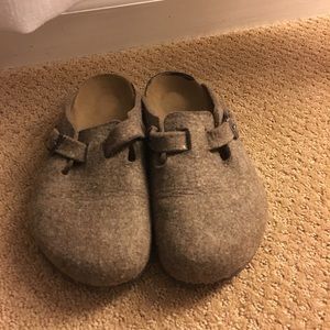 EUC Birkenstock wool clogs